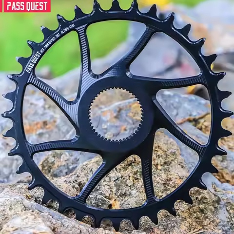 PASS QUEST Rotor Gravel Bike 3mm Offest HOLLOW Round Narrow Wide Chainring Direct Mount Crank 9-12 S