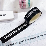 Blessing English Washi Tape Korean Text Buzzword Paper Tape Sticker Handbook diy Tearable Tape