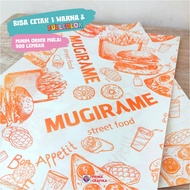 CUSTOM Foodgrade Baking Paper 28 x 38 cm - Wrap Paper Wrapping Paper/ Oil Paper/