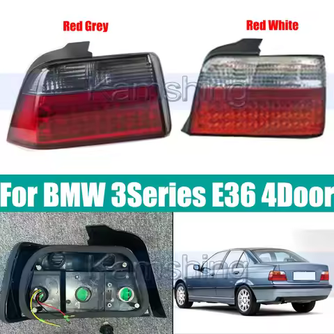 1Pair LED Rear Bumper Taillight Taillamp For BMW 3 Series E36 4Door 1991-1997 Rear Stop Brake Tail L