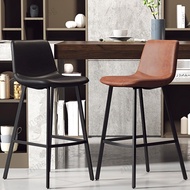 Chair Nordic Light Luxury Bar Chair Home Island Platform High Foot Backrest High Dining Chair