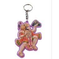 3D Design Hanuman Ji Purple Color Key Chain
