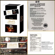 瑞士蓮Lindt 黑朱古力Bar 24包