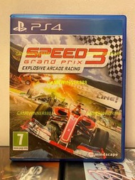 《今日快閃價》（中古二手）PS4遊戲 F1賽車3 一級方程式賽車3 風掣雷行3 Speed 3 Grand Prix 歐版英文版 （適合所有人遊玩的爆炸高速街機賽車遊戲！）