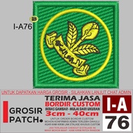I-a76 BET MELATI HW PATCH LOGO EMBROIDERY - GROSIRPATCH REVIEW/TESTIMONI