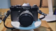 90%新，Nikon FL2 菲林相機，配 NIKKOR 1.4/50mm鏡頭。操作100%正常，保養極佳。