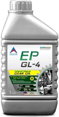 น้ำมันเกียร์  PACTS GEAR EP 80W GL-4 (Extreme Pressure) ขนาด 1 ลิตร