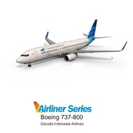 Ready Diy Papercraft Garuda Indonesia Boeing 737-800 / Miniatur