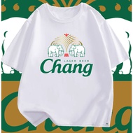 Chang Beer Factory Men's and Women's 100% Cotton T-shirts