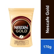 NESCAFE Gold Coffee Refill 170g (Boleh Bancuh 85 Cups of Coffee) Gold Kopi Refill Pack - 1 Pack