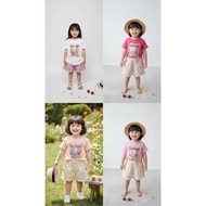 Cleikids 1606 short tassel t-shirt and pants set made of premium imported spandex t-shirt material f
