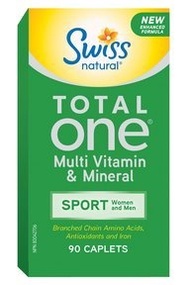 [USA]_Swiss Naturals Total One Sport Multi Vitamin  Mineral, 90 caplets