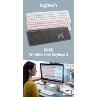 Logitech K950 wireless keyboard, Easy Switch button, Logi Bolt USB receiver, Bluetooth connection
