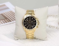 นาฬิกา แบรนด์ Taurus รุ่น TR-987 สีทองหน้าปัดดำ