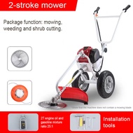 Mekitor hand push lawn mower brush cutter machine 2 stroke grass cutter machine petrol mesin rumput 