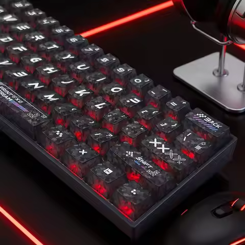 Black and White Printed Carbon Fiber Texture Cherry Keycaps with 136 Keys for English/Japanese/Russi