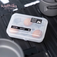 We wellhike Egg Storage Box Camping Fresh-Keeping Plastic Picnic Utensils Outdoor Portable