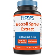 Broccoli Sprout Extract 1000 mg 120 Capsules by Nova Nutritions