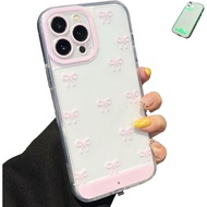 Vibrant LED Bowknot Phone Case for Phones,Fashion Cute Light up Phone Case for iPhone 11-17 Series,L