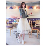 New Korean Version Of Demin Jacket Slim Short Worn Out Tide Coat 新款韩版牛仔外套修身短款风衣