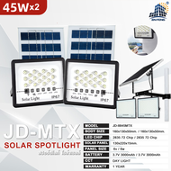 JD ไฟโซล่าเซลล์ แบรนด์  ของแท้100% Solar Light LED 45W 65W 120W 200W 300W 650W ไฟสปอร์ตไลท์โซล่าเซล โคมไฟ พลังงานแสงอาทิตย์ โคมไฟโซล่าเซลล์ Solar Outdoor Waterproof