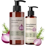 Based plies Onion Hydrosol Shampoo and Conditioner Set with Rosemary and Biotin, Hair Care Duo for S