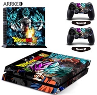 ARRKEO Dragon Ball Super Son Gogu Vinyl Cover Decal PS4 Skin for Sony PlayStation 4 Console  2 Contr