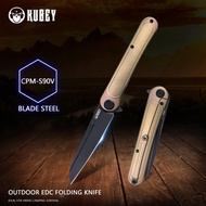 Kubey Dandy Ku247 Folding Pocket Knife S90V Blade Steel And 6Al4V Tit