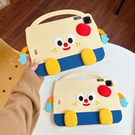 3D Rotating Hand-Held Milk Carton Silicone Cute Cartoon Case For iPad 2024 2025 M2 M3 M4 11th A17 Pr