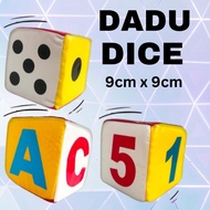 DADU BESAR PLASTIK ABC,123,DOTDOT & DADU KAIN / DICE #dadumainan #dice