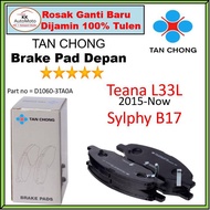 Tan Chong Front Brake Pad For - Nissan Teana L33L , Sylphy B17  ( D1060-3TA0A )