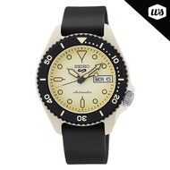 [Watchspree]  Seiko 5 Sports Automatic Black Silicone Strap Watch SRPG71K1