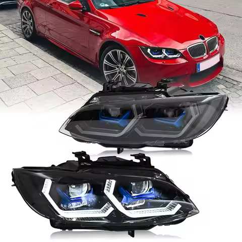 Headlights for 2007-2010 BMW 3 Series 328i 335i Coupe E92 E93 (E90 M3) with Startup Animation Sequen