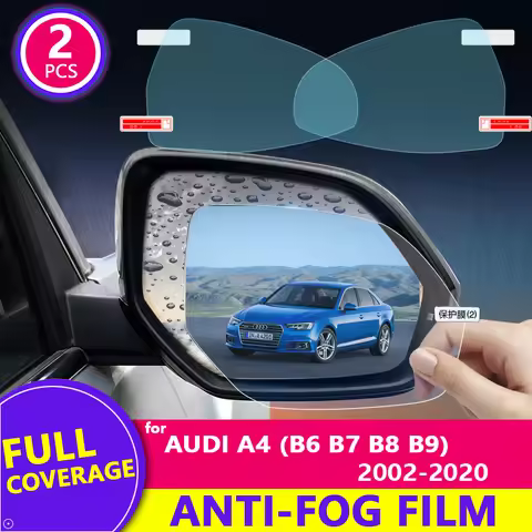Full Cover Anti Fog Rainproof Film for Audi A4 B6 B7 B8 B9 2002~2020 8E 8H 8K Car Rearview Mirror Pr