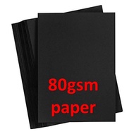 80gsm black paper A4size/kertas hitam