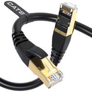DbillionDa Cat8 Ethernet Cable, Outdoor&Indoor, 50FT High Speed 26AWG Cat8 LAN Network Cable 40Gbps,