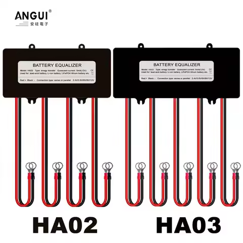 ANGUI Battery Equalizer HA02 HA03 Batteries Voltage balancer Li li-ion Lead Acid Battery Parallel Se