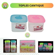 Toples Plastik Segi Kotak Kecil Murah Toples 250 ml/ 500 ml/ 800 ml Toples Mini Cantique