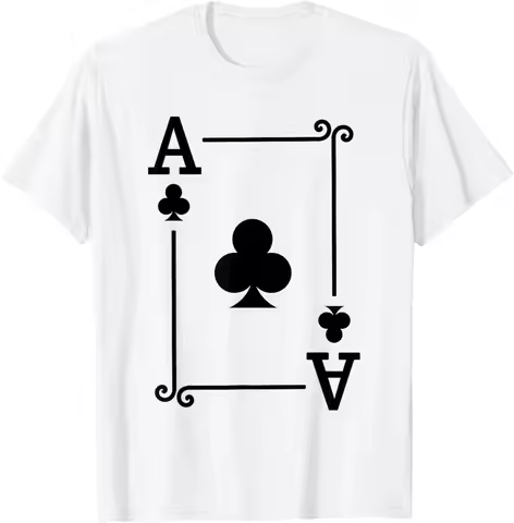 Playing Plum Blossom Cards Costume - Ace、K、Q、J、10、9、8、7、6、5、4、3、2 Diamonds Card Poker T-Shirt Street