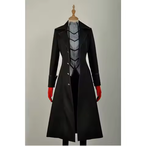 Fulujiacos Joker Protagonist Outfit Cosplay Costume set Coat Suit