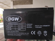 Aki kering Tangki Elektrik DGW 12V 8AH Original Accu Baterai Electric Battery Knapsack Sprayer UPS