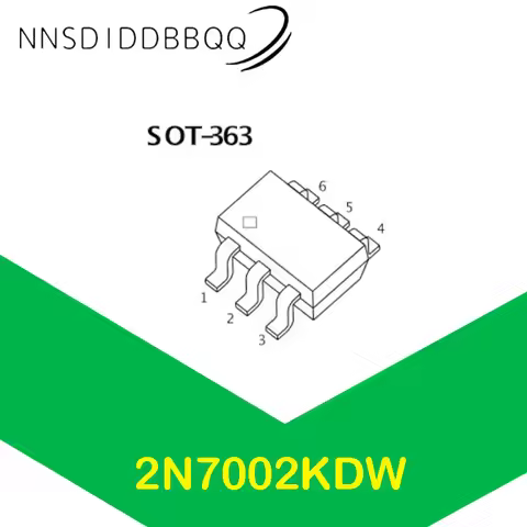 20PCS/lot 2N7002KDW 72K MOSFET Transistor SC-88(SOT-363) N-channel 60V 340mA 5Ω@10V