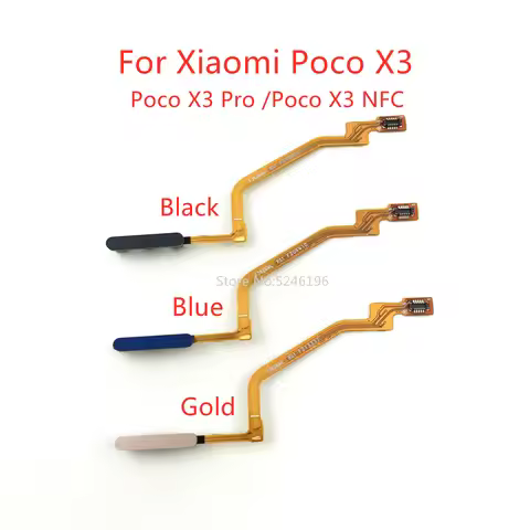 1pcs Fingerprint Sensor Flex Cable For Xiaomi Poco X3 Pro Xiaomi Poco X3Pro Xiaomi Poco X3 NFC Touch
