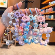 UAENAU Cartoon Hand-drawn Bead Phone Chain, Cartoon Pendant  Beaded Key Chain,  Keychain Cute Extens
