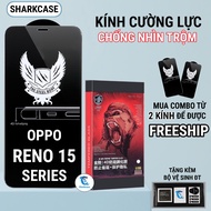 Oppo Reno 15, 15F, 15C anti-peeping tempered glass sharkcase phone screen protector privacy screen p