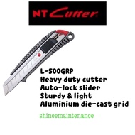 NT Cutter L-500GRP Auto Lock Aluminum Die-cast Grip Heavy Duty Pen Knife