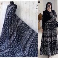 (Price 0.5m) VISCOSE RAYON Fabric With Medina Ethnic BATIK MOTIF