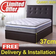 Queen size - Jersey Storage Bed Frame - Dark Chocolate - Limited Offer - Add on Mattress