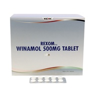 REXOM WINAMOL 500MG TABLET 100 X 10'S - WHITE COLOUR (PARACETAMOL) (EXP DATE: 02/29)