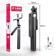 YUTU Selfie Stick P180 Tripod Wireless 1.8m. Foldable Come With Remote Bluetooth Rechargeable